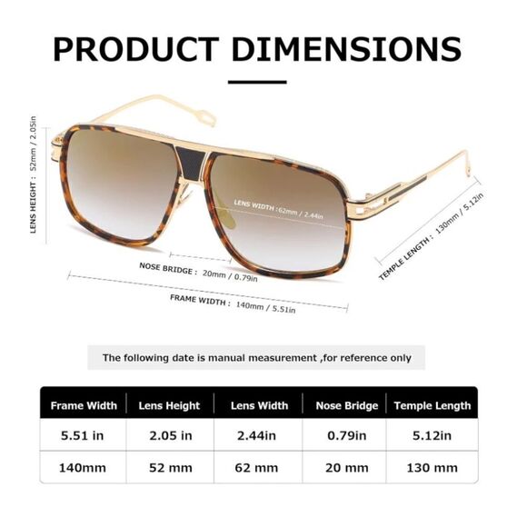 Men’s Aviator Sunglasses - Picture 4 of 5